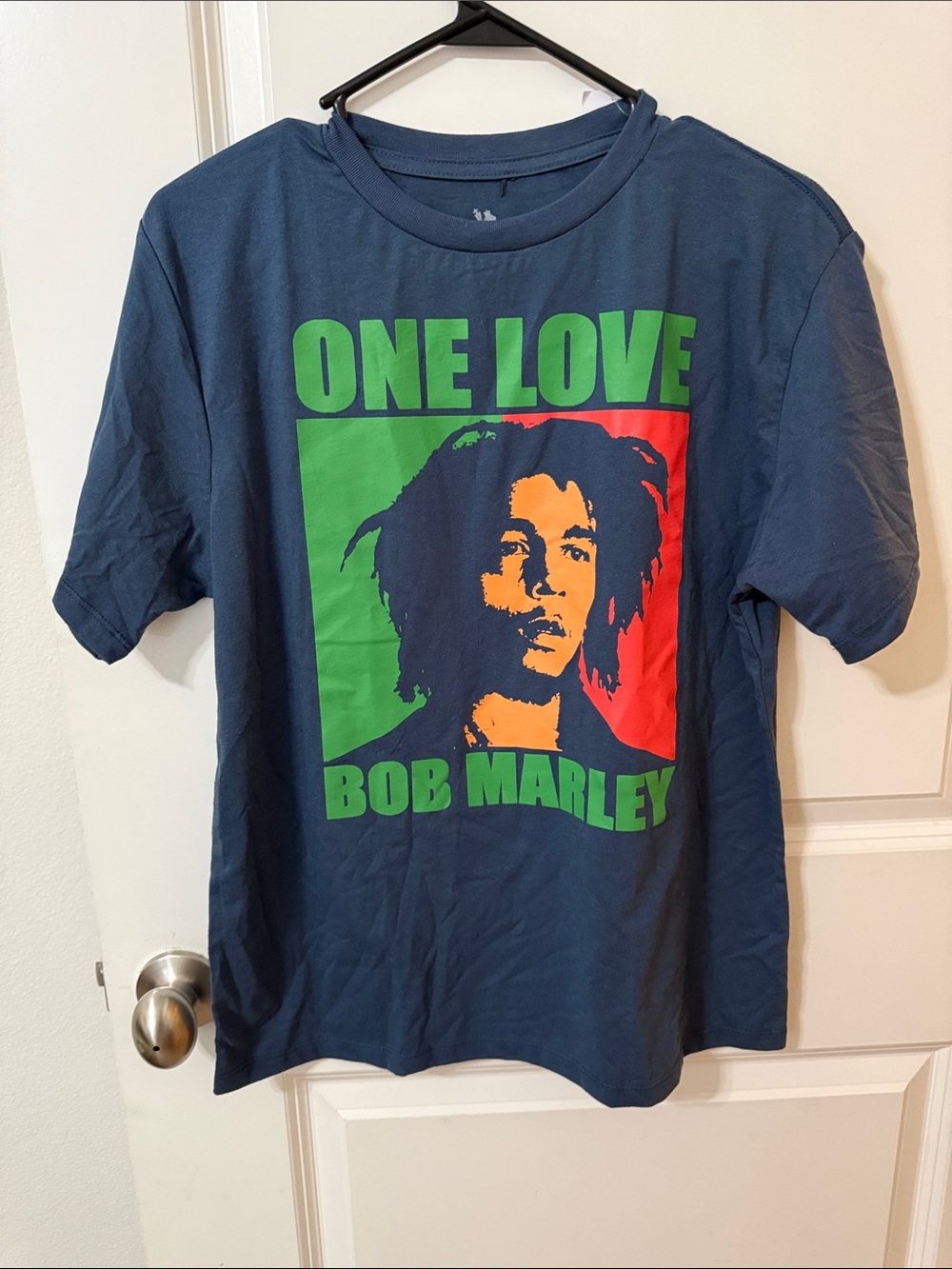 Zion Rootswear Navy Graphic Tee with Green and Red Print